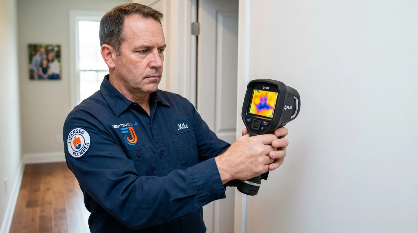 Thermal imaging leak detection by Johns Plumbing LLC in Emigsville